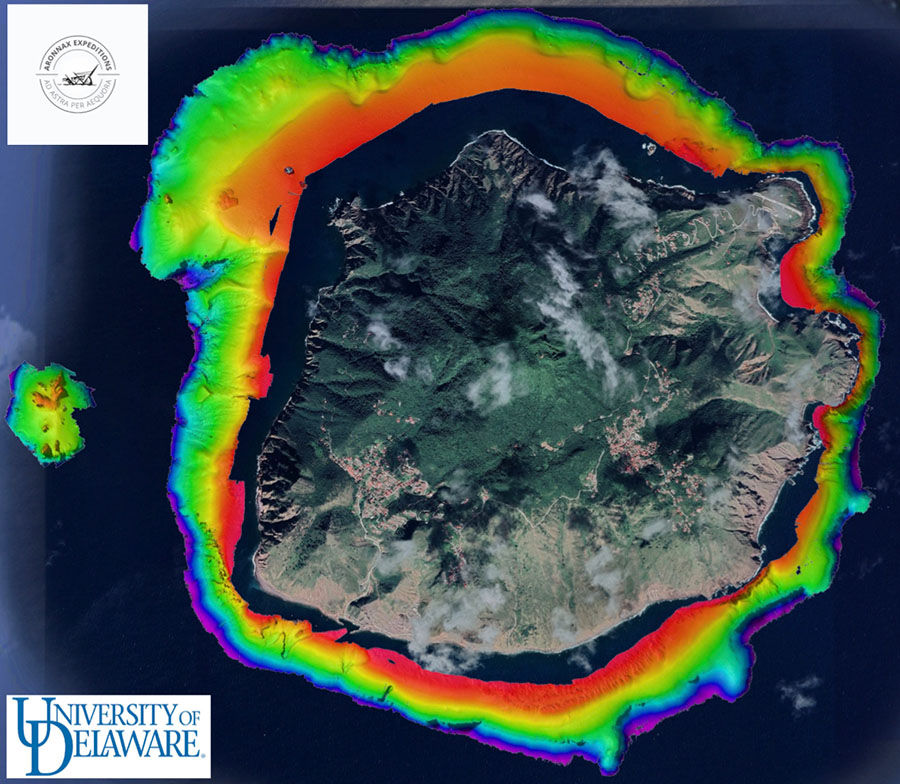 Saba Island from above