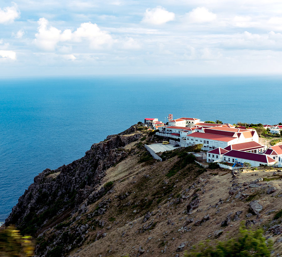 Saba Island from above